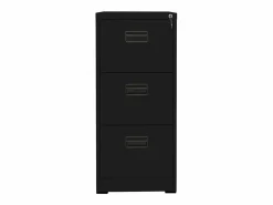 New vidaxl Armario archivador de acero 46x62x102,5 cm Negro