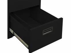 New vidaxl Armario archivador de acero 46x62x102,5 cm Negro