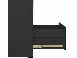 Armario archivador de acero antracita 46x62x102,5 cm Cajonera De Escritorio