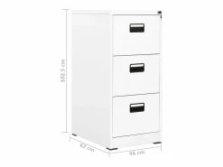 Online Armario archivador de acero 46x62x102,5 cm Cajonera De Escritorio