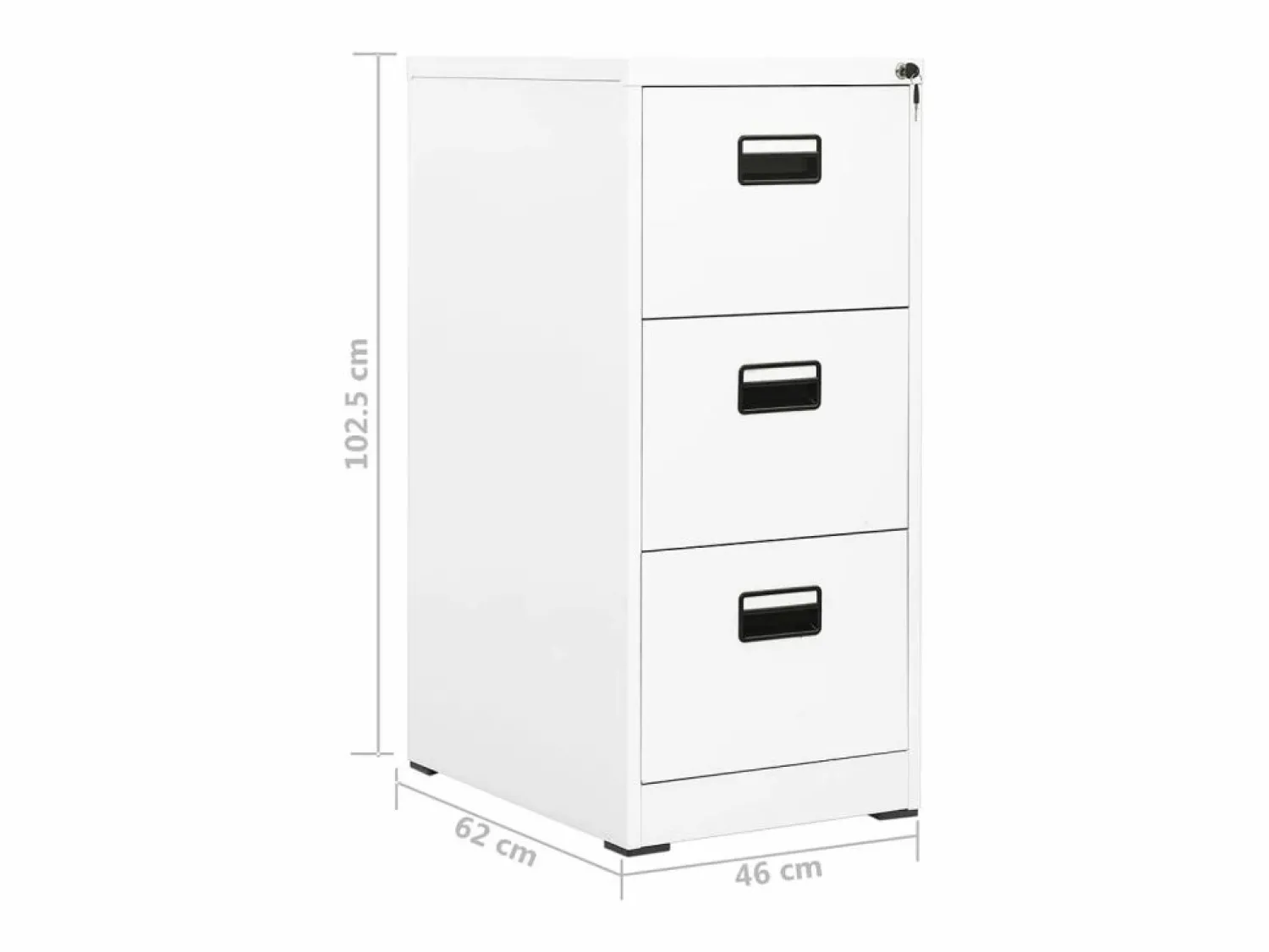Online Armario archivador de acero 46x62x102,5 cm Cajonera De Escritorio