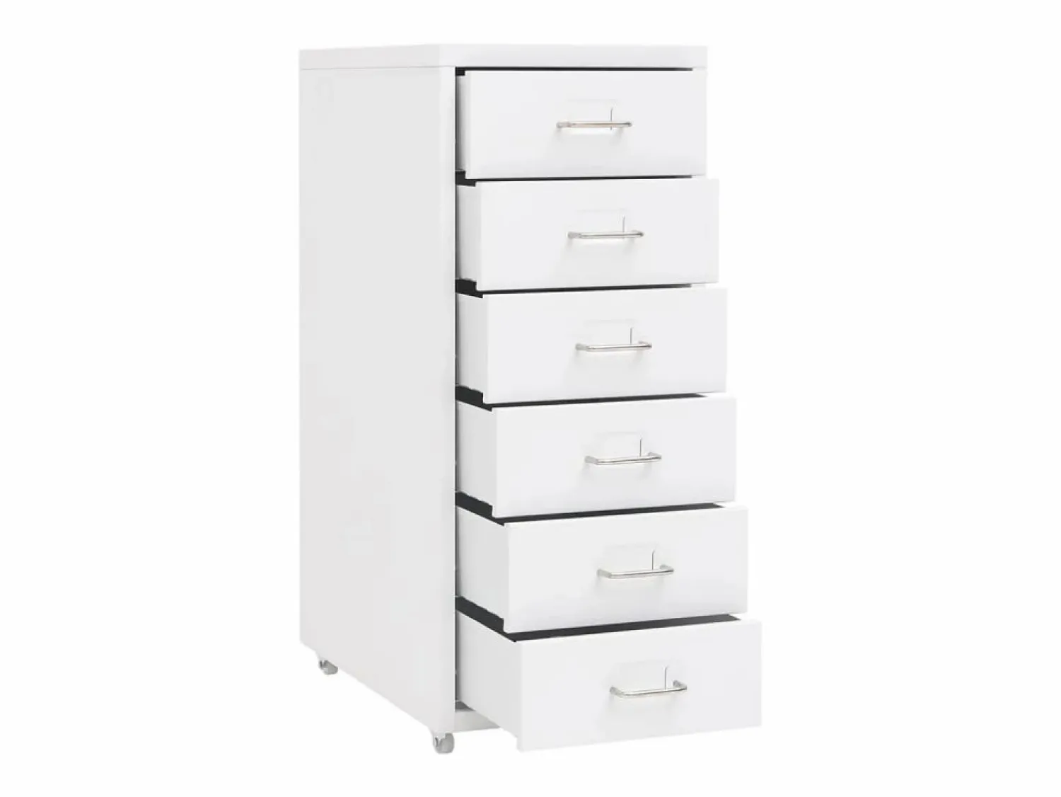 Sale vidaxl Armario archivador móvil metal 28x41x69 cm Blanco
