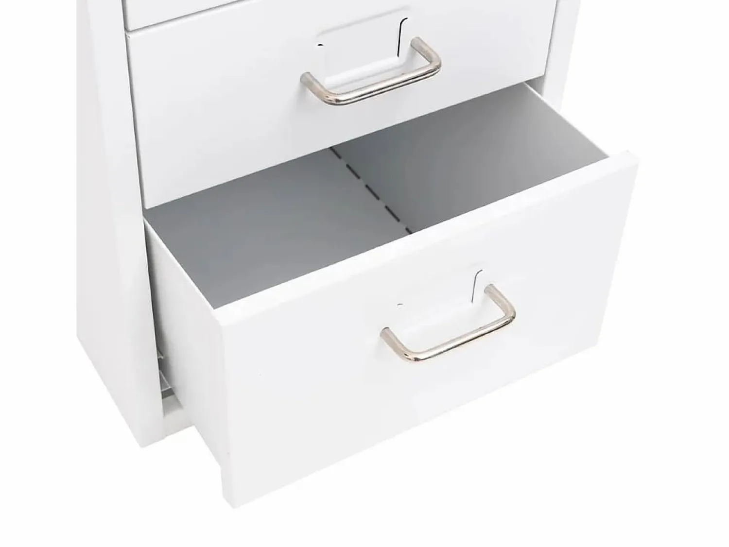 Sale vidaxl Armario archivador móvil metal 28x41x69 cm Blanco