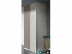 Online Armario Ares Plus 2 puertas con barra + 3 estantes blanco/basalto 200x90x52 cm Muebles Niño|Armario