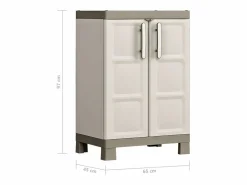 New Keter Armario bajo almacenaje Excellence y taupe 97 cm Beige