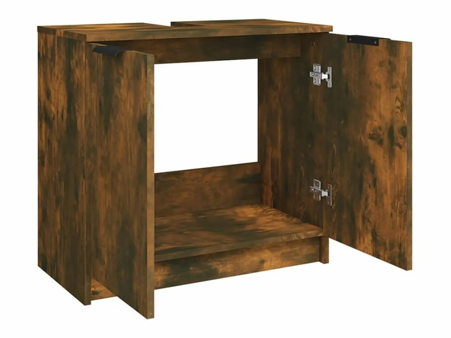 Outlet vidaxl Armario baño madera contrachapada roble ahumado 64,5x33,5x59 cm Color natural claro