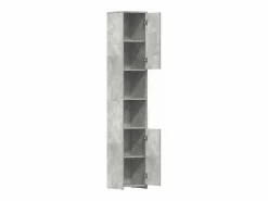 Online vidaxl Armario baño madera contrachapada hormigón 30x30x183,5 cm Gris