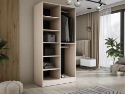 Armario: Arena / Vidrio Ranurado, 100 x 200 x 51 cm