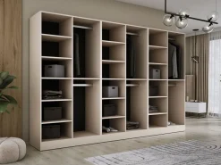 Armario: Arena / Vidrio Ranurado, 300 x 200 x 51 cm