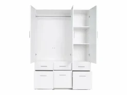 Armario BELOMY de 5 puertas y 6 cajones, 228 cm de ancho, Armario