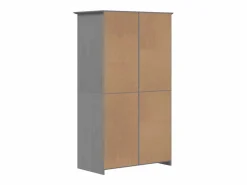 Hot vidaxl Armario BODO madera maciza de pino 99x53,5x173 cm Gris
