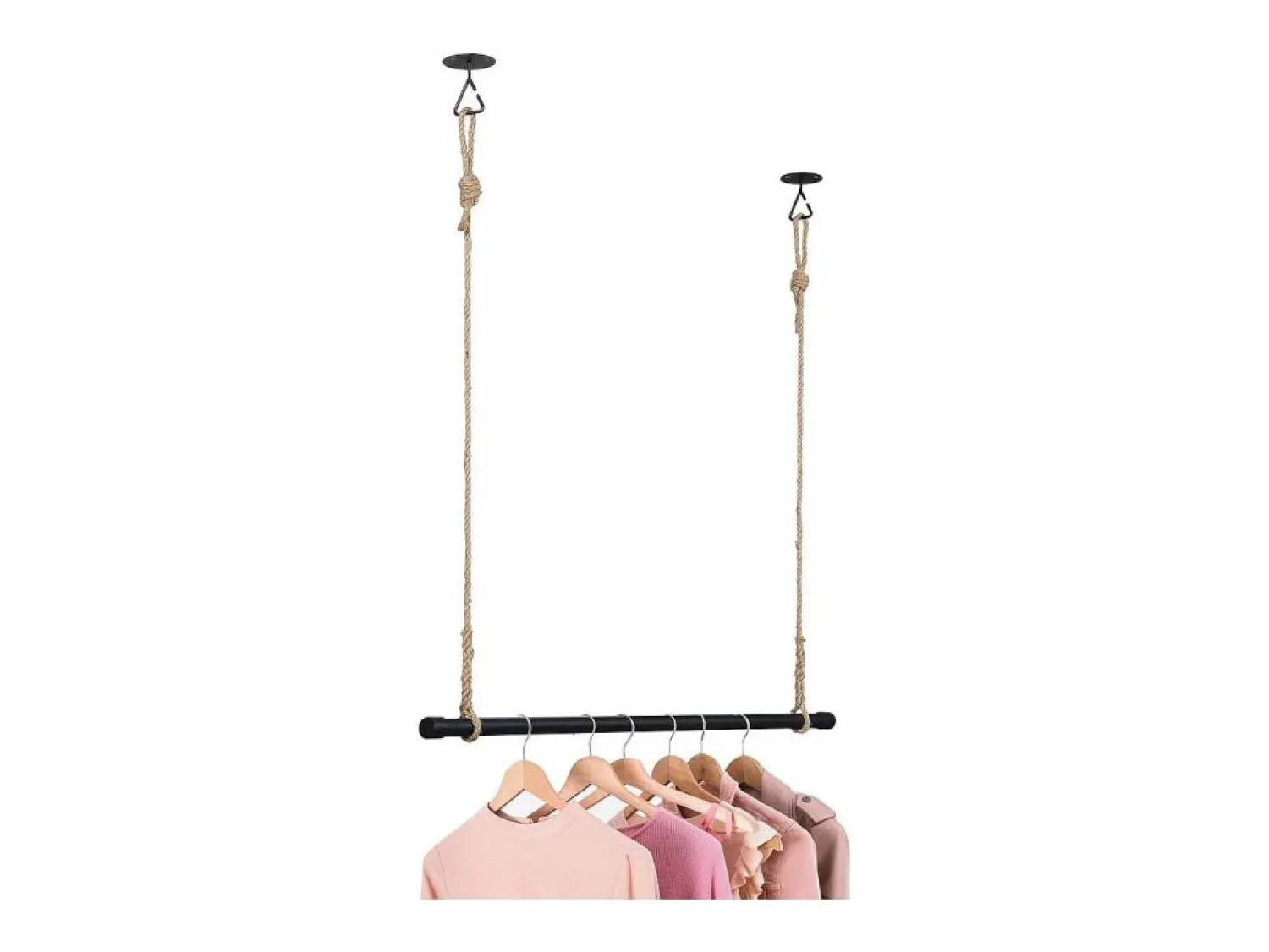 Best Armario colgante de madera L100cm con cordón LEXY Negro