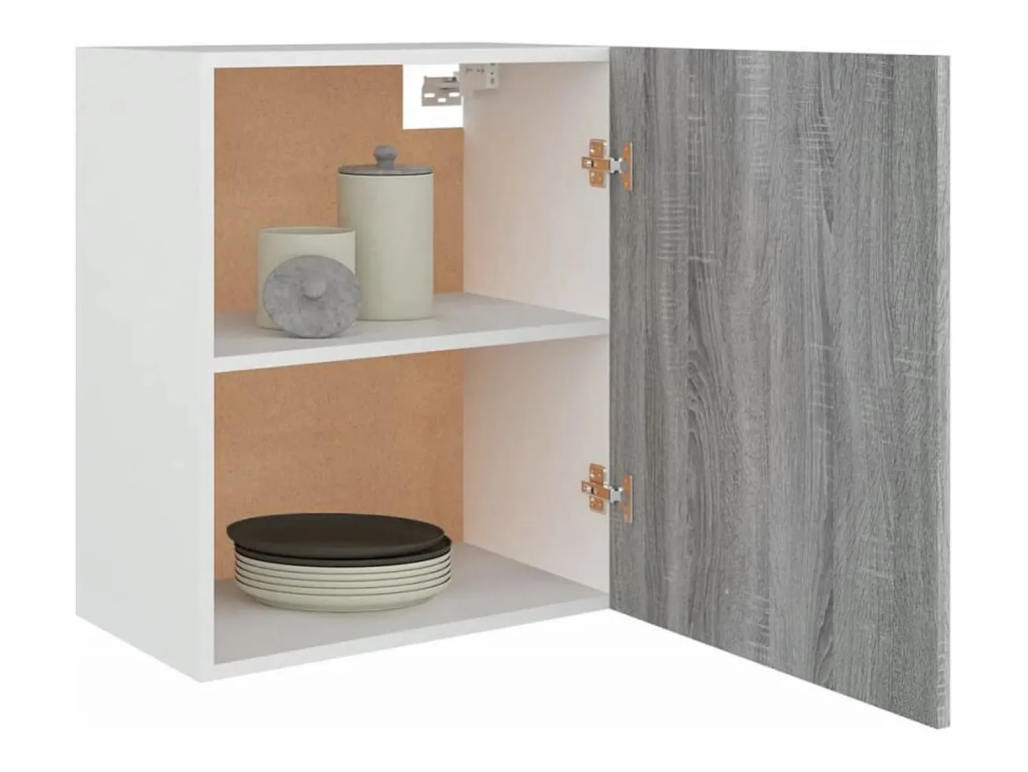 Online vidaxl Armario colgante "Lyon" Sonoma 50x31x60 cm madera de ingeniería Gris