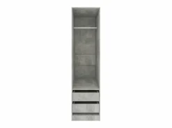 Hot Armario con cajones de contrachapada hormigón 50x50x200 cm ES294229 Gris