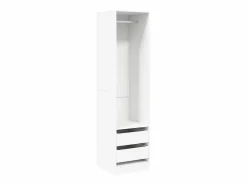 Best vidaxl Armario con cajones de madera contrachapada 50x50x200 cm Blanco