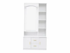 Hauss Spole Armario con espejo, 2 cajones y 2 puertas - 90 x 40 x 180 cm