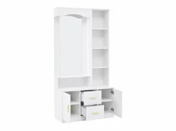 Hauss Spole Armario con espejo, 2 cajones y 2 puertas - 90 x 40 x 180 cm