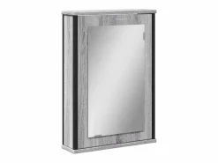Clearance Armario con espejo de baño madera Sonoma 42x12x60 cm ES183056 Mueble De Pared Para Baño