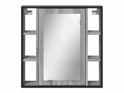 Hot Armario con espejo de baño madera Sonoma 60x16x60 cm ES614755 Mueble De Pared Para Baño