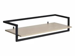 Armario con estante de pared de madera y metal Etan