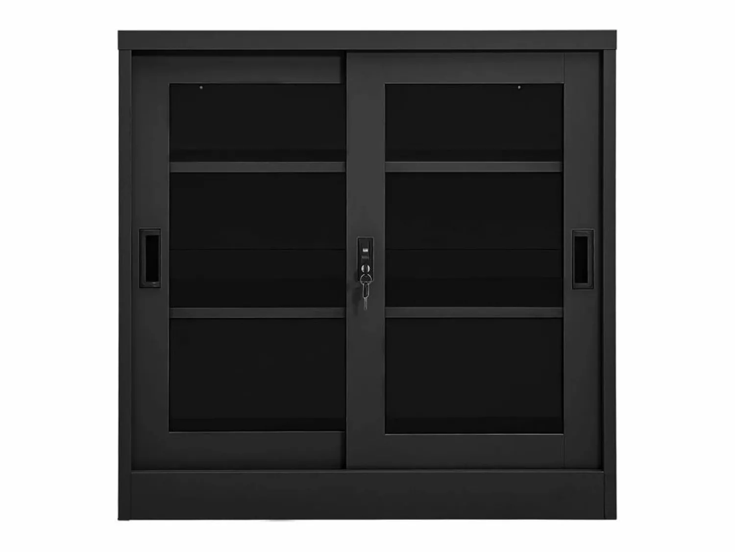 vidaxl Armario con puerta corredera acero antracita 90x40x90 cm Gris antracita