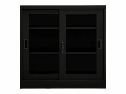 vidaxl Armario con puerta corredera acero 90x40x90 cm