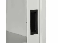 Discount Armario con puerta corredera claro acero 90x40x90 cm Armario Oficina