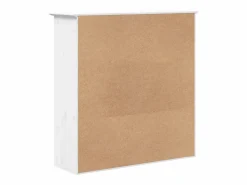 New Clicnbuy Armario con puertas de vidrio BODO madera maciza pino Blanco