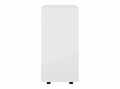 Online vidaxl Armario con ruedas de madera contrachapada 60x35x75 cm Blanco