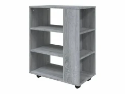 Best Armario con ruedas madera contrachapada Sonoma 60x35x75 cm Cajonera De Escritorio