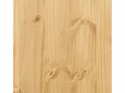 New vidaxl Armario con vitrina Corona madera maciza pino 100x48,5x179 cm Color natural claro