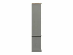 Clicnbuy Armario con vitrina VIGO madera maciza pino 85x35x170 cm Gris