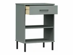 Clicnbuy Armario consola patas de metal madera maciza pino OSLO