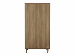 Clearance Armario de 2 puertas con detalle de imitación de madera texturizada y patas de madera Muebles Niño