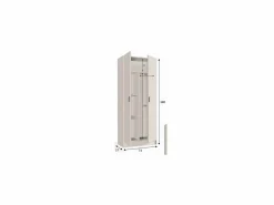 Loungitude Armario de 2 puertas escobero Use