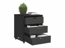 Online Armario de almacenaje de jardín ratán PE 55x59x69 cm Baúl De Jardín