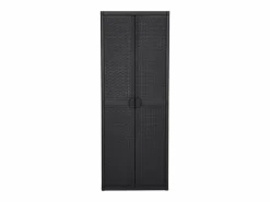 Armario de almacenaje de jardín ratán PP 65x45x172 cm ES229068