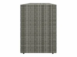 vidaxl Armario de almacenaje de jardín ratán PE 198x55,5x80 cm