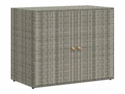 vidaxl Armario de almacenaje de jardín ratán PE 100x55,5x80 cm