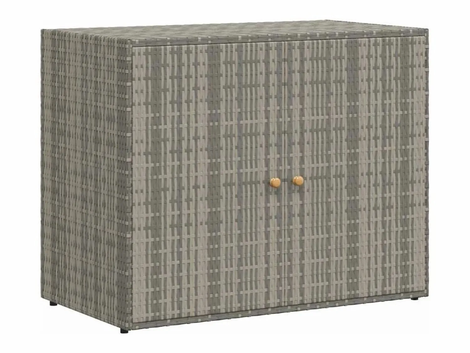 vidaxl Armario de almacenaje de jardín ratán PE 100x55,5x80 cm