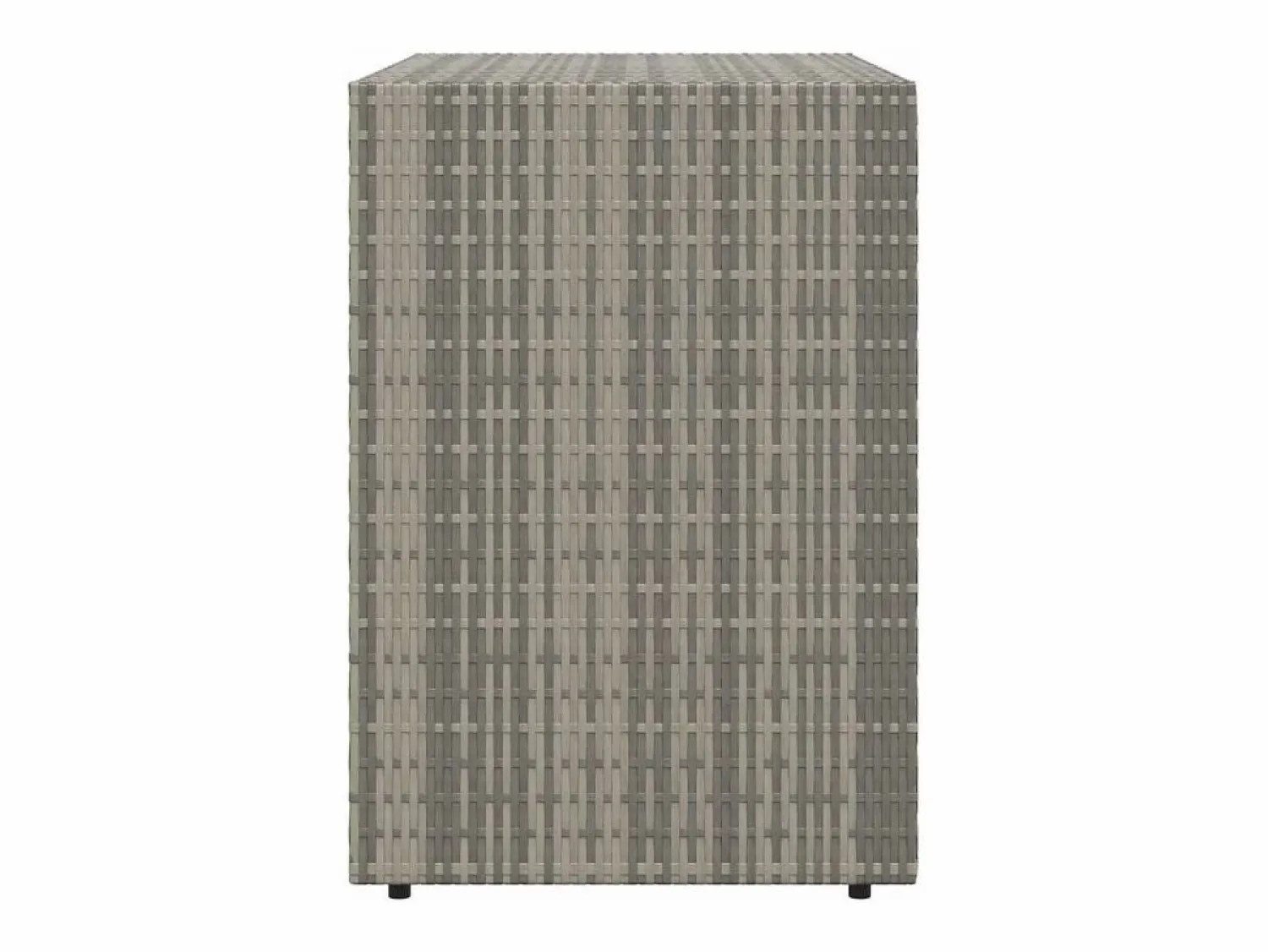 vidaxl Armario de almacenaje de jardín ratán PE 100x55,5x80 cm