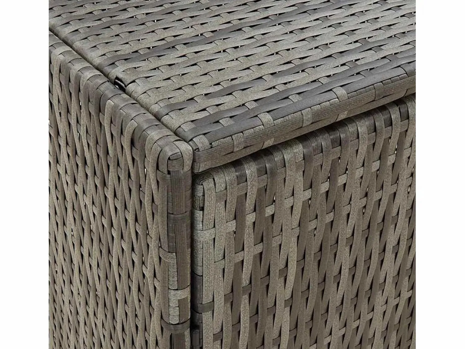 vidaxl Armario de almacenaje de jardín ratán PE 100x55,5x80 cm