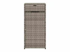 Sale vidaxl Armario de almacenaje de jardín ratán PE 55x55x111 cm Gris