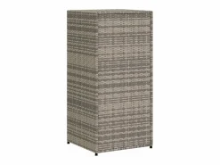Sale vidaxl Armario de almacenaje de jardín ratán PE 55x55x111 cm Gris