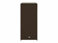 vidaxl Armario de almacenaje de jardín ratán PE marrón 105x55x113 cm