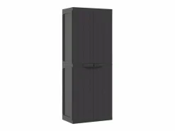 Armario de almacenaje exterior PP 65x37x165 cm ES119746