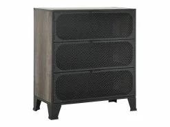 Discount Armario de almacenaje metal y MDF 72x36x82 cm Cajonera De Escritorio