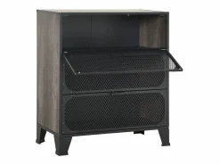 Discount Armario de almacenaje metal y MDF 72x36x82 cm Cajonera De Escritorio