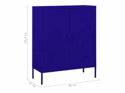 Outlet Armario de almacenamiento acero marino 80x35x101,5 cm Cajonera De Escritorio
