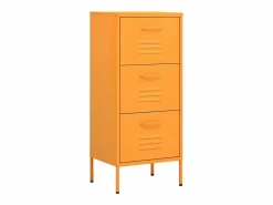 Outlet vidaxl Armario de almacenamiento acero mostaza 42,5x35x101,5 cm Amarillo